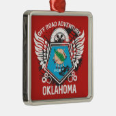 Oklahoma Off Road Adventure 4x4 Trails Mudding Metalen Ornament (Rechts)