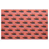 Oklahoma Oil Pump Jack Sunset Print Fabric Stof (Yard (91,4 cm))