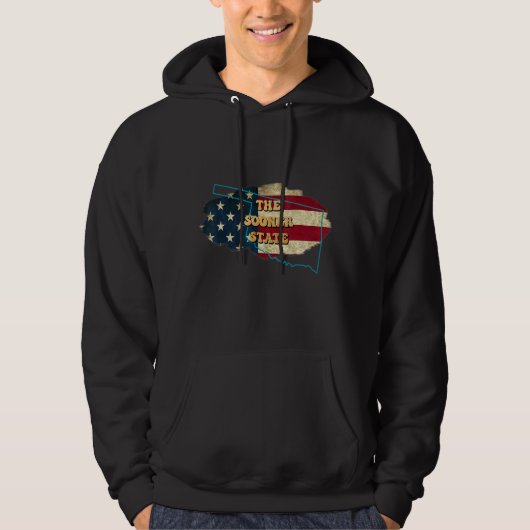 Oklahoma Ok ons vlag Motto Hoodie (Voorkant)