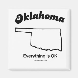 OKLAHOMA - "OKLAHOMA STATE MOTTO" T-shirts en Gea Magneet