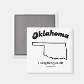 OKLAHOMA - "OKLAHOMA STATE MOTTO" T-shirts en kled Magneet (Voorkant / Achterkant)