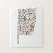 Oklahoma  Oklahoman Afbeelding Map Legpuzzel (Verticaal)