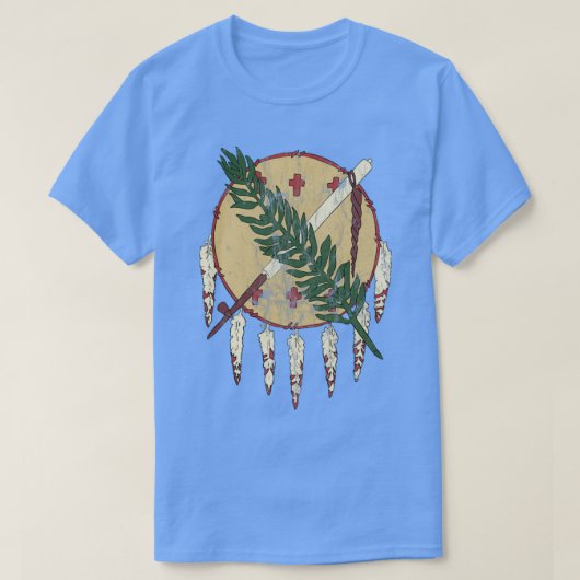 Oklahoma Osage-schild in nood T-shirt (Design voorkant)