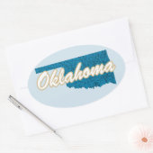 Oklahoma Ovale Sticker (Envelop)