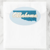 Oklahoma Ovale Sticker (Tas)