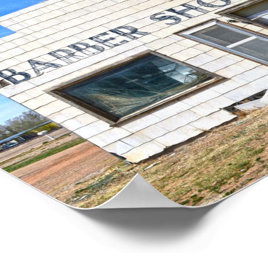 Oklahoma Panhandle Barber Shop Poster (Hoek)