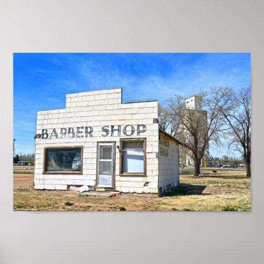 Oklahoma Panhandle Barber Shop Poster (Voorkant)