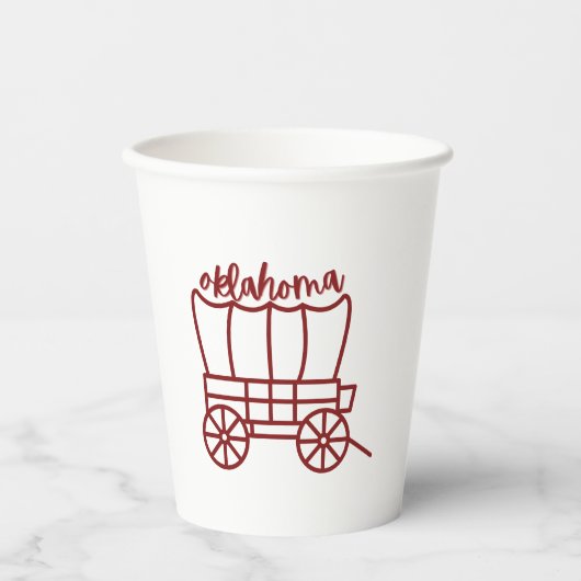 Oklahoma Party Cups Papieren Bekers (Voorkant)