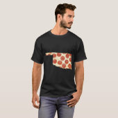 OKLAHOMA PIZZA PEPPERONI PIZZA STATE T-SHIRT (Voorkant volledig)