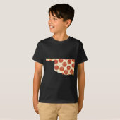 OKLAHOMA PIZZA PEPPERONI PIZZA STATE T-SHIRT (Voorkant volledig)