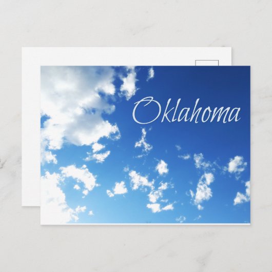 Oklahoma Post Kaart Blue Skies 2 (Voorkant / Achterkant)