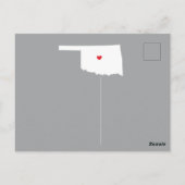 OKLAHOMA-postkaart van OKLAHOMA-staat van verplaat Briefkaart (Achterkant)