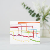 oklahoma pride blur briefkaart (Staand voorkant)