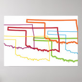 oklahoma pride blur poster (Voorkant)