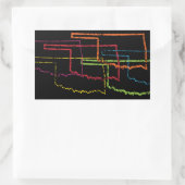 oklahoma pride blur rechthoekige sticker (Tas)