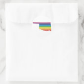 oklahoma pride. ronde sticker (Tas)