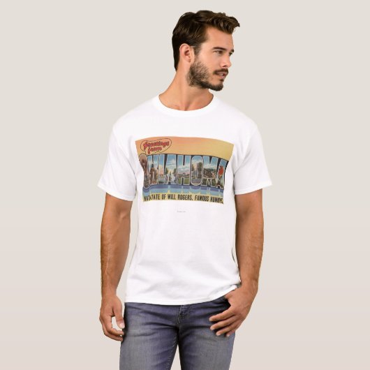 Oklahoma (provincie Will Rodgers) T-shirt (Voorkant volledig)