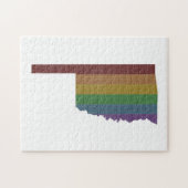 Oklahoma Rainbow Gay Pride Legpuzzel (Horizontaal)