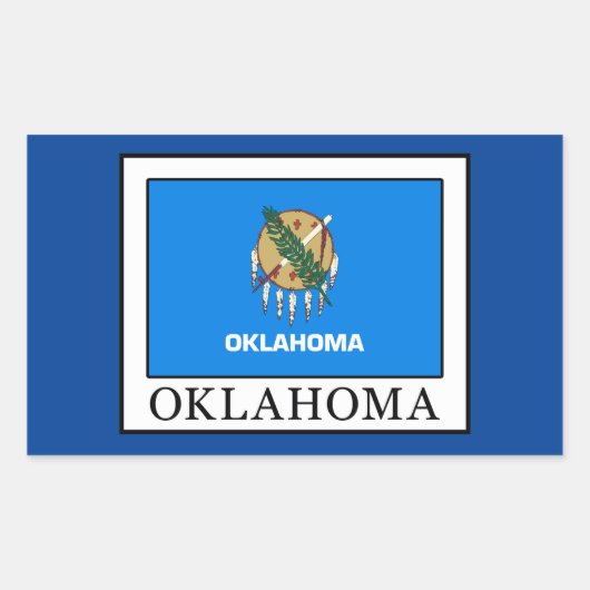 Oklahoma Rechthoekige Sticker (Voorkant)