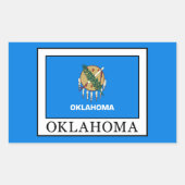 Oklahoma Rechthoekige Sticker (Voorkant)