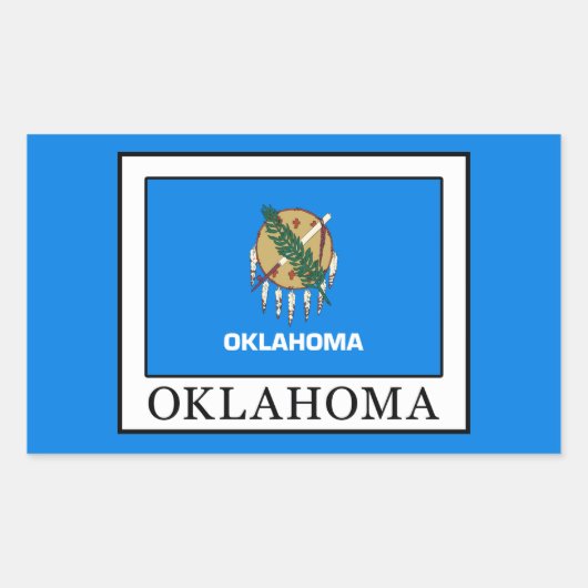Oklahoma Rechthoekige Sticker (Voorkant)