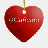 Oklahoma Red Heart Keepomwille Ornament (Voorkant)