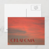 OKLAHOMA Red Sky Briefkaart (Voorkant / Achterkant)