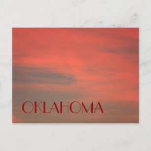 OKLAHOMA Red Sky Briefkaart