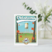 Oklahoma Reisposter Feestdagenkaart (Staand voorkant)
