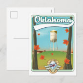 Oklahoma Reisposter Feestdagenkaart (Voorkant / Achterkant)