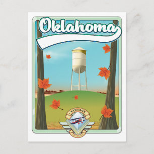 Oklahoma Reisposter Feestdagenkaart