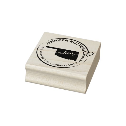 Oklahoma retouradres bedrijf rubberstempel (Stempel)