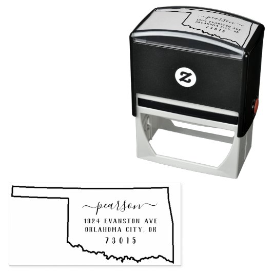 Oklahoma retouradres stempel zelf-inkt (In situ)