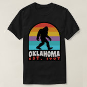 Oklahoma Retro Sunset Badge T-shirt (Design voorkant)