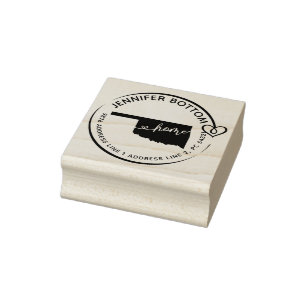 Oklahoma return address business rubberstempel