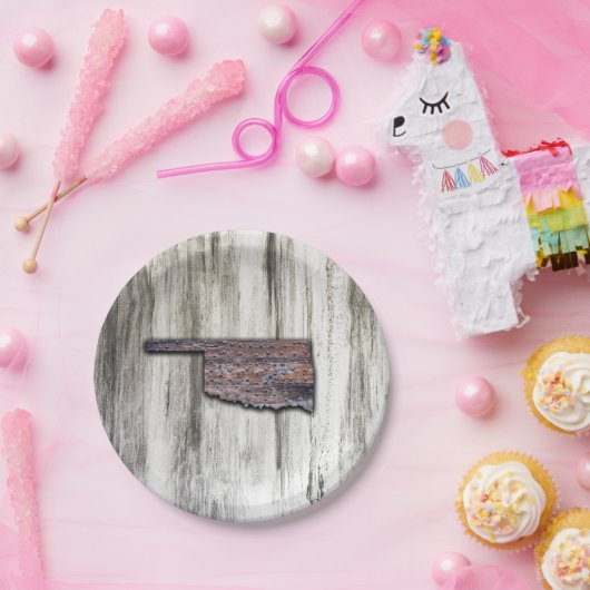 Oklahoma Rivets Papieren Bordje (Feest)