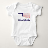 Oklahoma Rocks Rood Wit & Blauw Romper (Voorkant)
