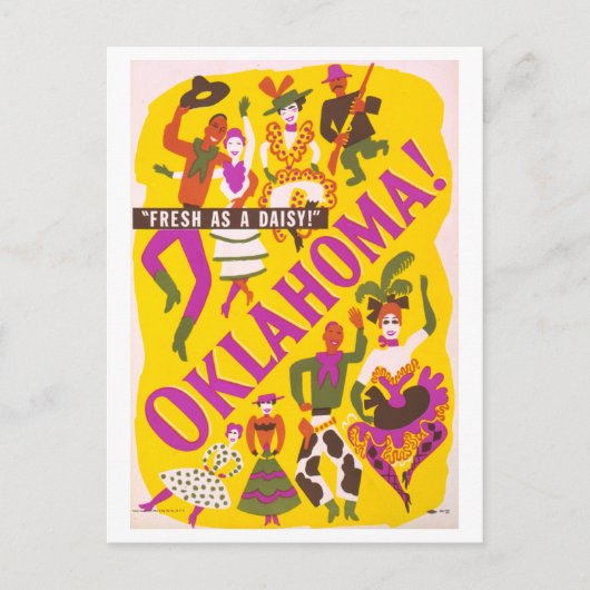  Oklahoma Rodgers + Hammerstein Show Poster Briefkaart (Voorkant)