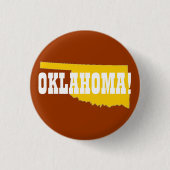 OKLAHOMA! RONDE BUTTON 3,2 CM (Voorkant)