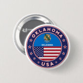 Oklahoma Ronde Button 5,7 Cm (Voorkant /achterkant)