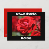 Oklahoma Roos Briefkaart (Voorkant / Achterkant)