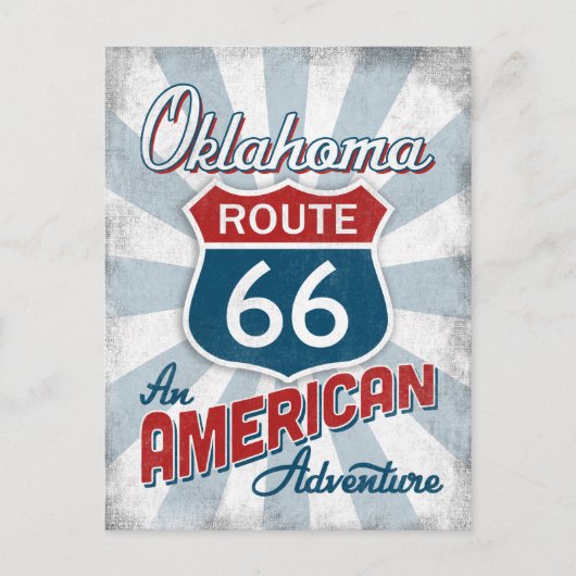 Oklahoma Route 66  Amerika Briefkaart (Voorkant)