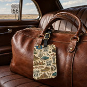 Oklahoma Route 66 Bagage Prairie Bagagelabel