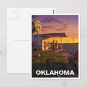 Oklahoma Route 66 Benzinepomp Reizen Briefkaart (Voorkant / Achterkant)