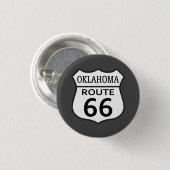 Oklahoma Route 66 Hwy Sign Ronde Button 3,2 Cm (Voorkant /achterkant)