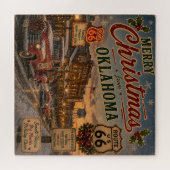 Oklahoma Route 66 Kerst Uitdaging Legpuzzel (Horizontaal)