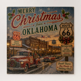 Oklahoma Route 66 Kerst Uitdaging Legpuzzel
