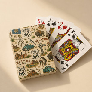 Oklahoma Route 66 Lucky Prairie Pokerkaarten