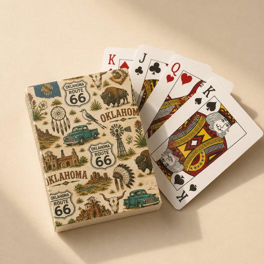 Oklahoma Route 66 Lucky Prairie Pokerkaarten