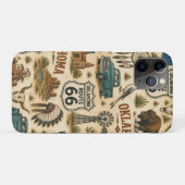 Oklahoma Route 66 Pocket Prairie Case-Mate iPhone Case (Achterkant (horizontaal))